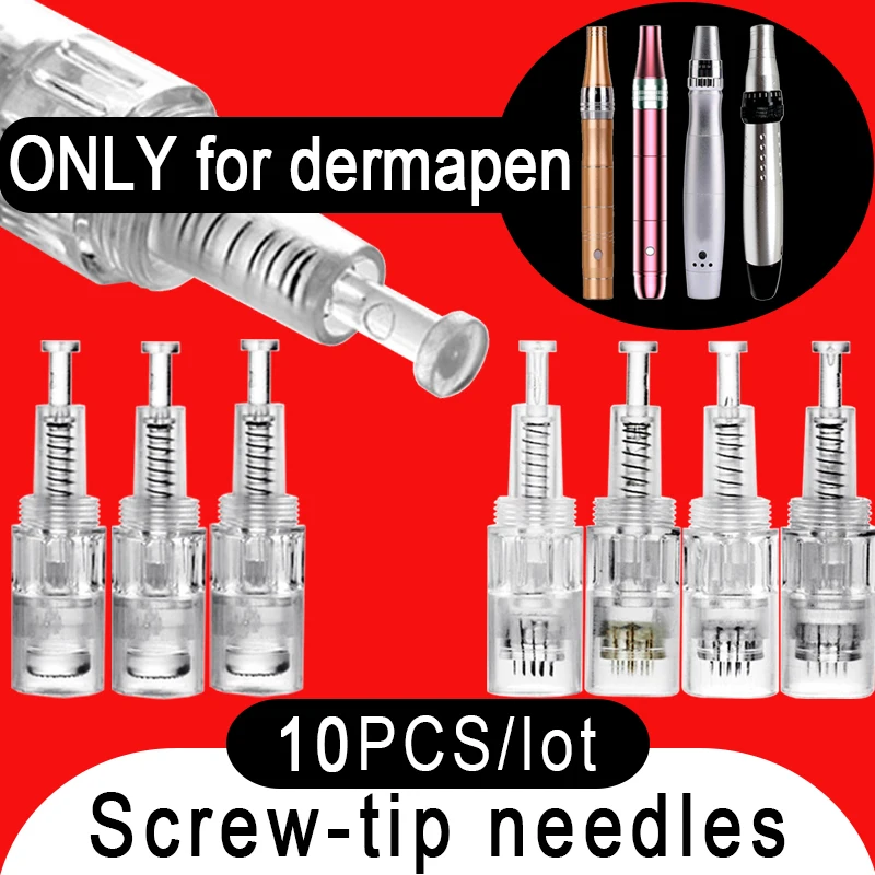 Игла с винтовым наконечником для Dermapen Derma Pen Dr.pen Dr. Wireless Titanium 12 9 36 42 3/5DNano Pin Micro Face Dermo