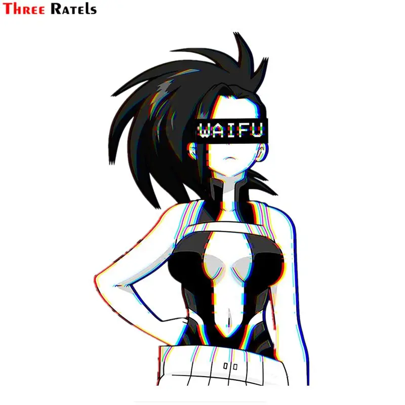 Три Ratels FC456 Yaoyorozu Waifu Мультяшные 3D наклейки для автомобиля сексуальные аниме