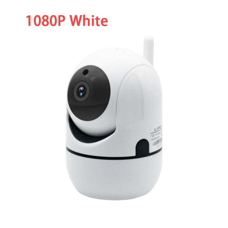 1080p White 1080P облачная IP камера, домашняя охранная камера наблюдения, автоматическая отслеживающая сетевая камера с wifi, беспроводная CCTV камера, мини wifi камера - Цвет: 1080p White