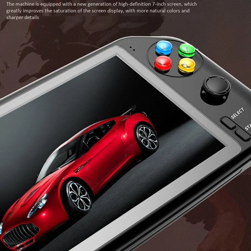 

Cool baby RS-18 Handheld Game Console 7-Inch Color Sn Double Retro Handheld Large-Sn Game Console Support 19 Emulators