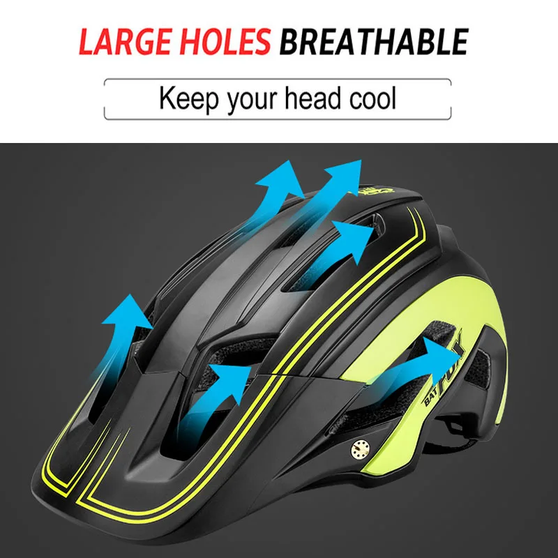 BATFOX велосипедный шлем козырек Сверхлегкий дышащий горный casco integrale MTB дорожный