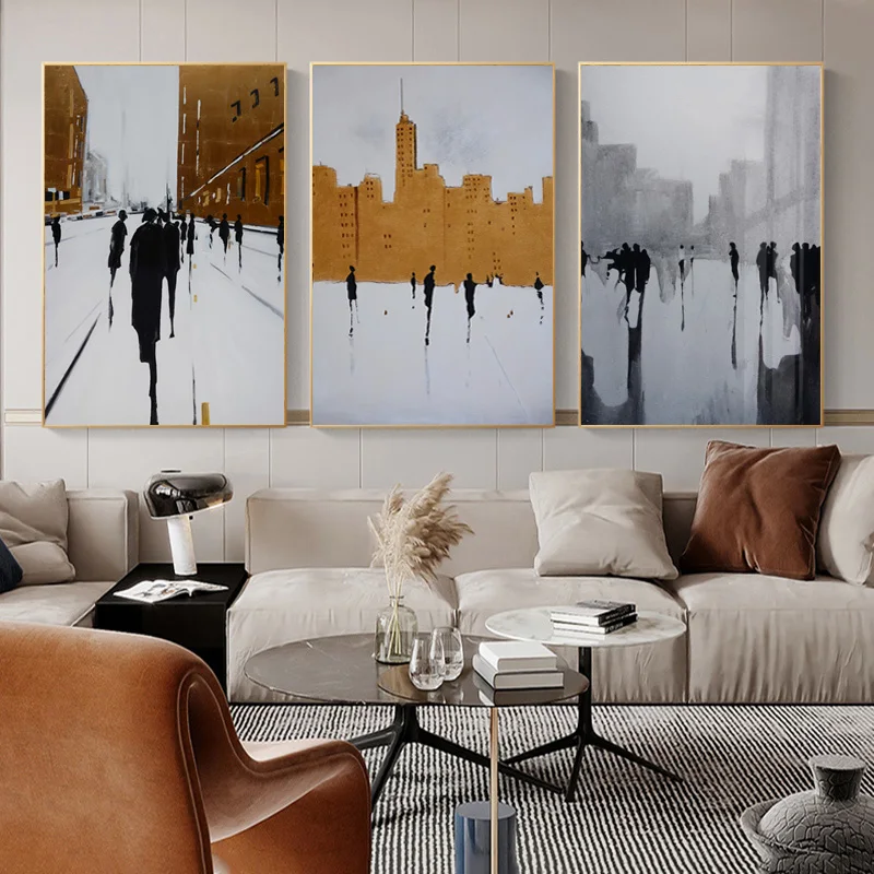 Скандинавская черно белая живопись абстрактные британские постеры и принты