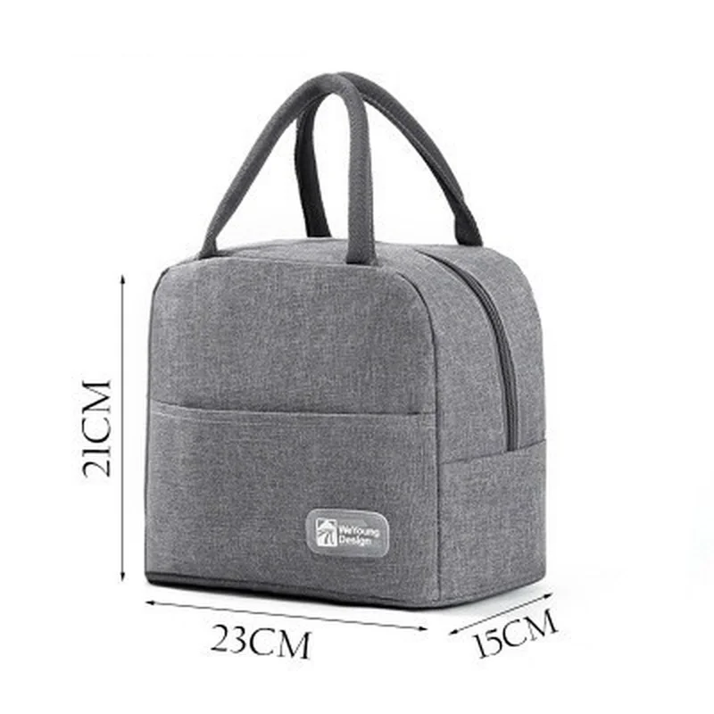 

High-capacity Waterproof Lunch Box Bag for Women Kids Men Cooler Lunch Box Bag Tote Canvas Lunch Bag Insulation Package Portable