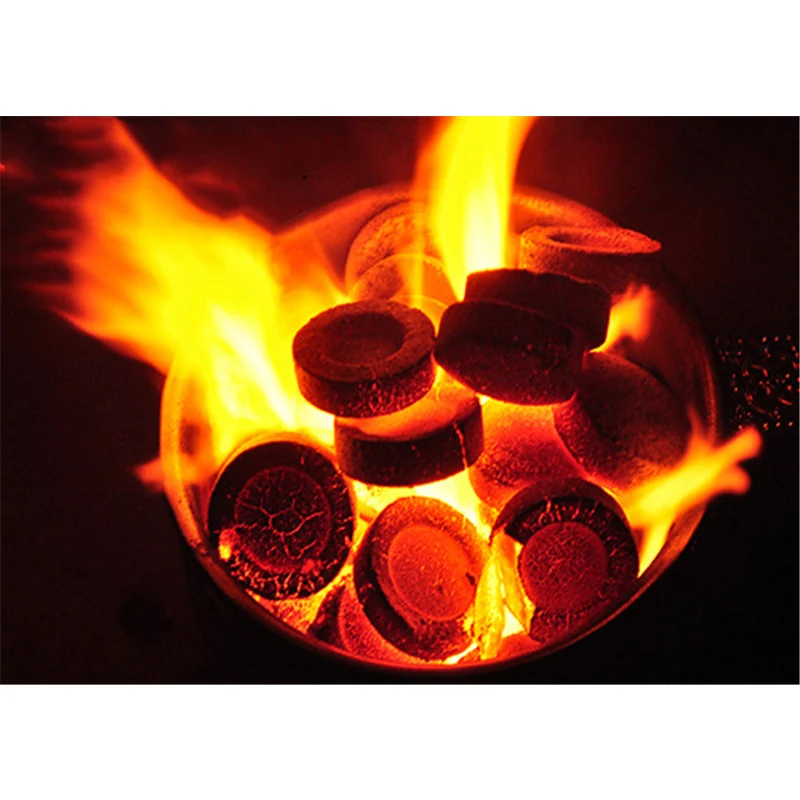 Круглый Быстрый светильник 100 шт. диаметр 33 мм бездымный кокосовый кальян премиум