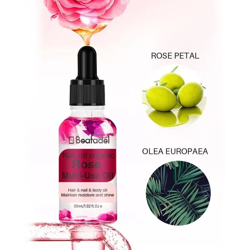 

30ml Rose Essential Oil Natural Acne Treatment Oil Rose Skin Care Petals oil Repair aging Oil Essential For body Scar Rose W2R9