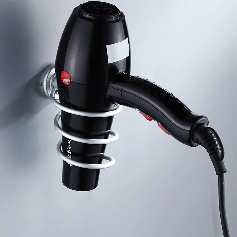 

Hot Durable Blow Hair Dryer Holder Aluminum Wall Shelf Bathroom Storage Stand Bath Hair Dryer Rack Home Storage Accessories