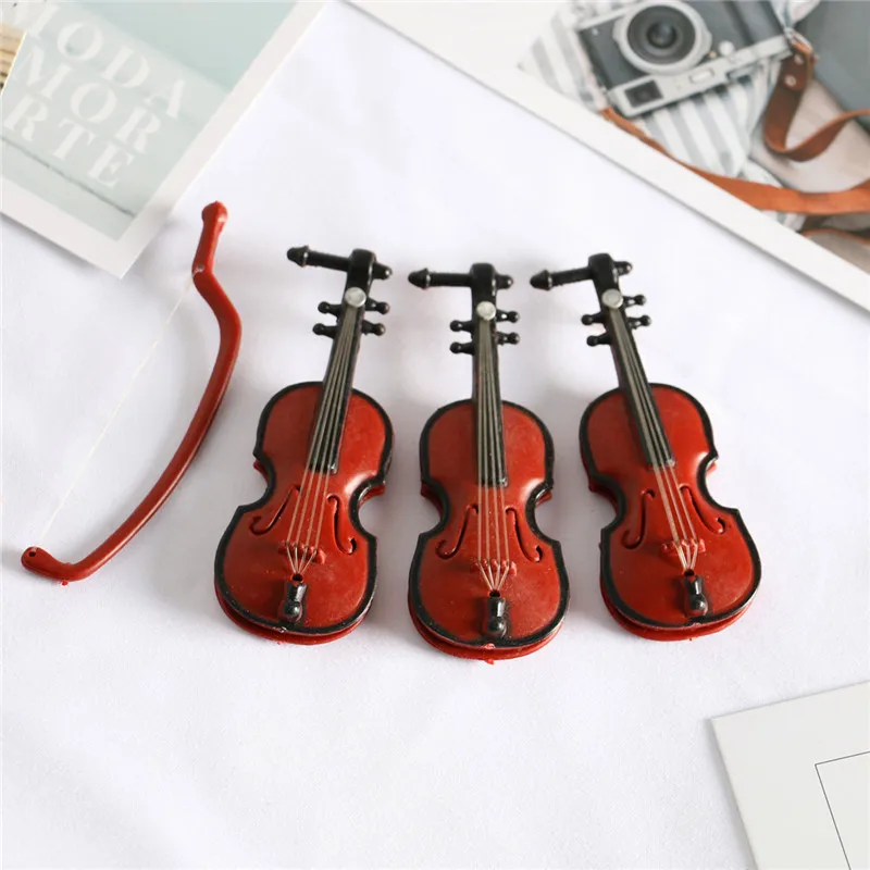 

Shooting Props For The Miniature World Violin Instrument Scene Model Of Wawa House Pop It