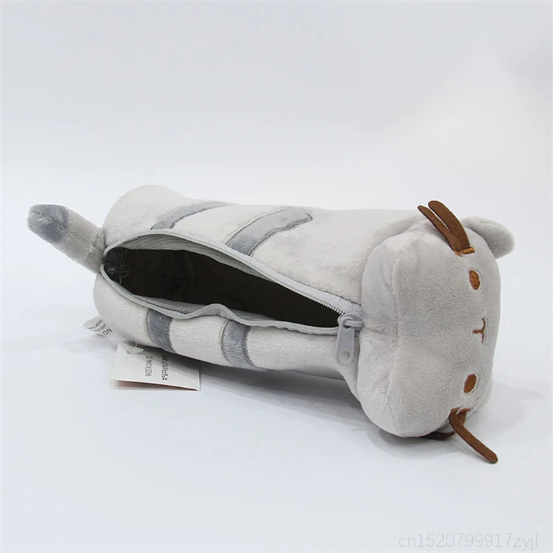 Большой Ёмкость милый кот на молнии Плюшевые Карандаш Чехол с изображением кошки