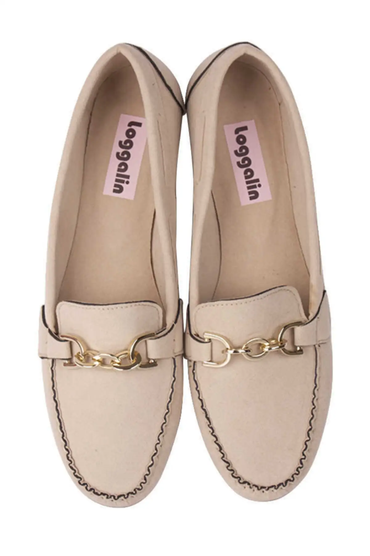 

SarEn 112904 327 Female Skin Suede Big & Small Number Ballerina