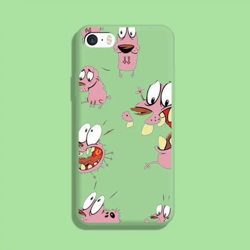 

Cartoon Dog Phone Cases For IPhone 6 6s 7 8 Plus X Xs Xr Xsmax 11 12 Pro Promax 12mini Candy Green Silicone Cover
