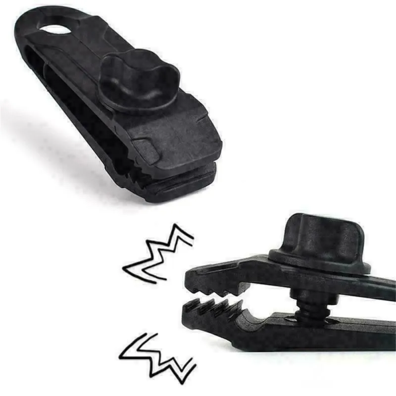

Camping Survival Grommet Tent Clips Buckle Awning Tarp Fixed Clips Tent Stakes ultralight