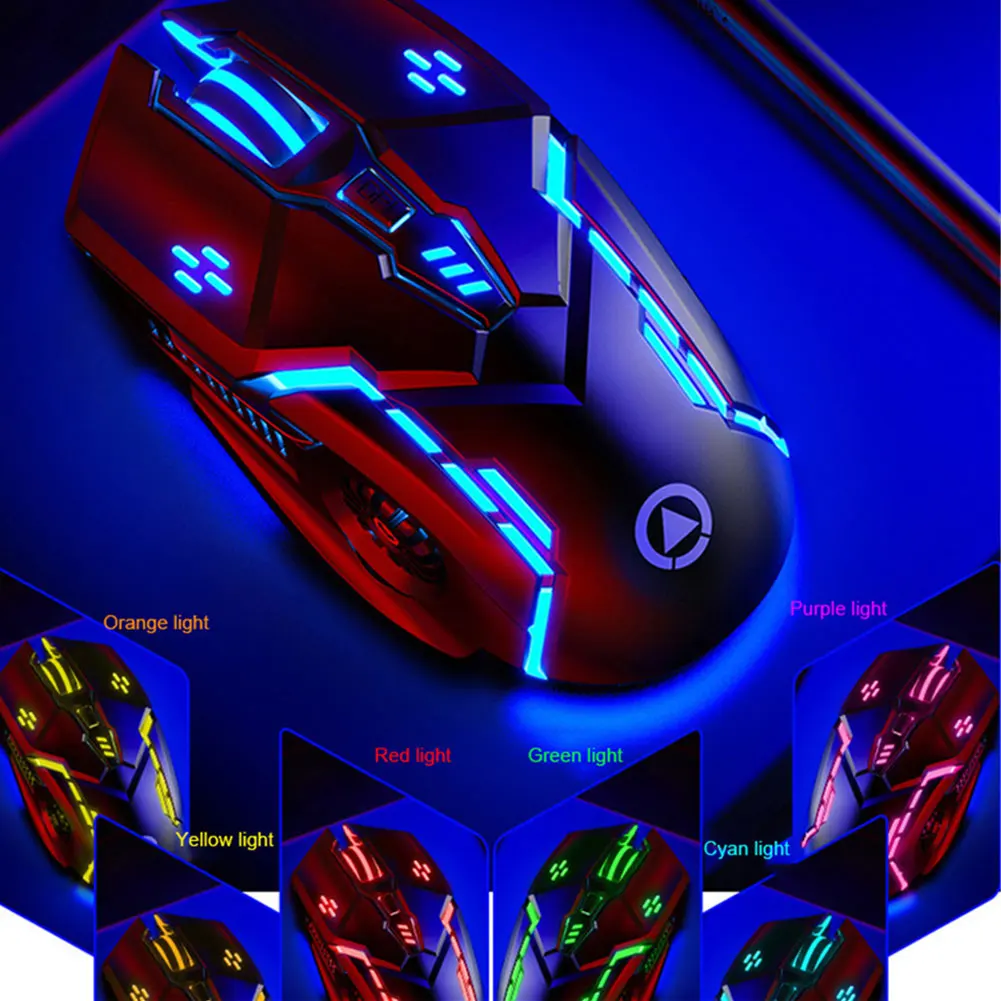 

G5 Wired Gaming Mouse Silent Click Laptop Ergonomic Mouse USB Computer Mouse With LED Backlight 6 Button Mice For Laptop PC