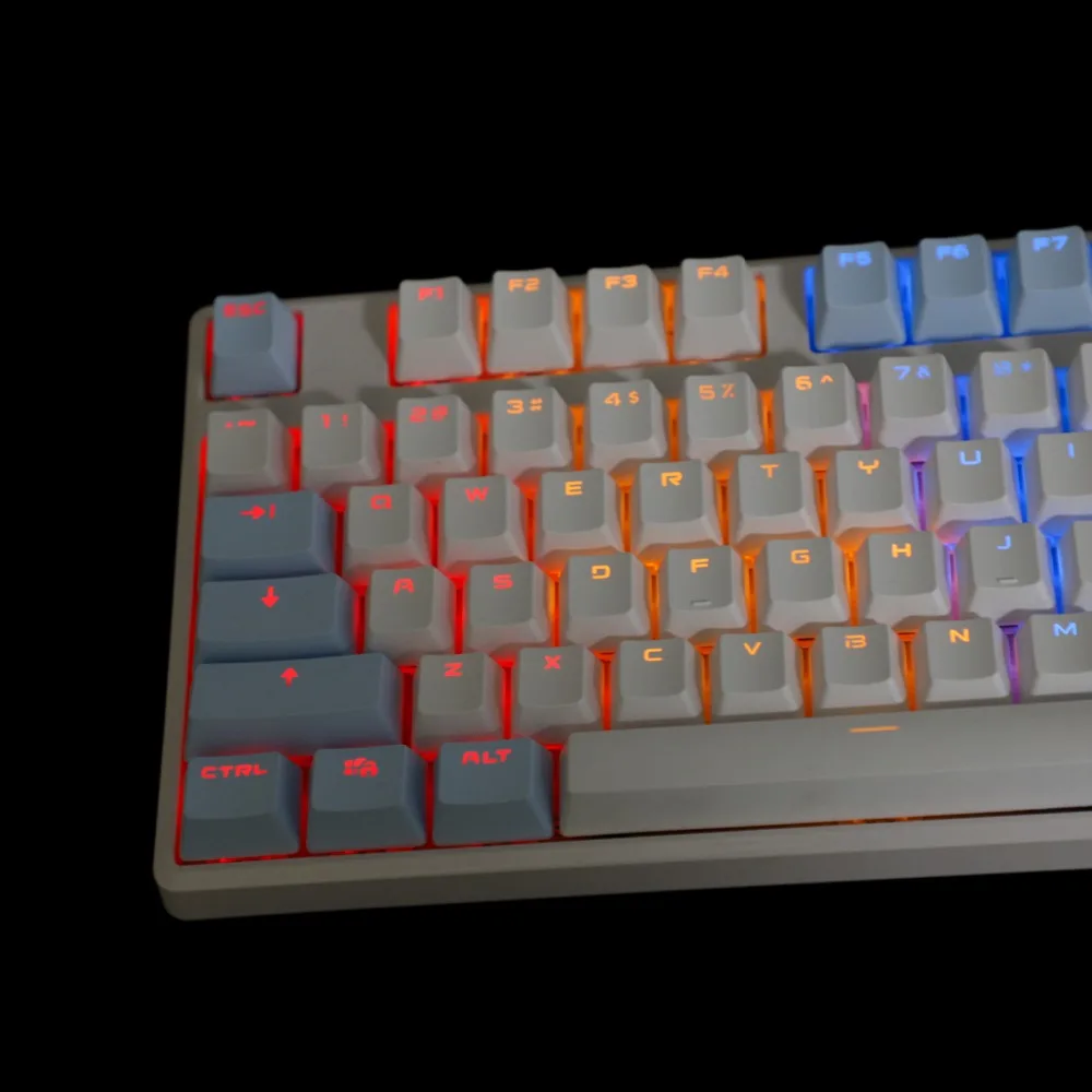 YMDK Double Shot 104, набор ключей в виде брелока из OEM профиля, подходит для механической клавиатуры Cherry MX Switches