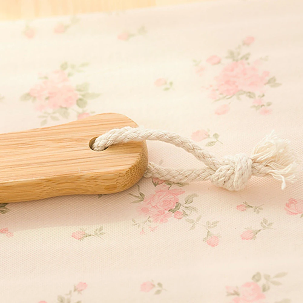 Бамбуковая щетка для тела с длинной ручкой душа спа отшелушивающая ванны спины