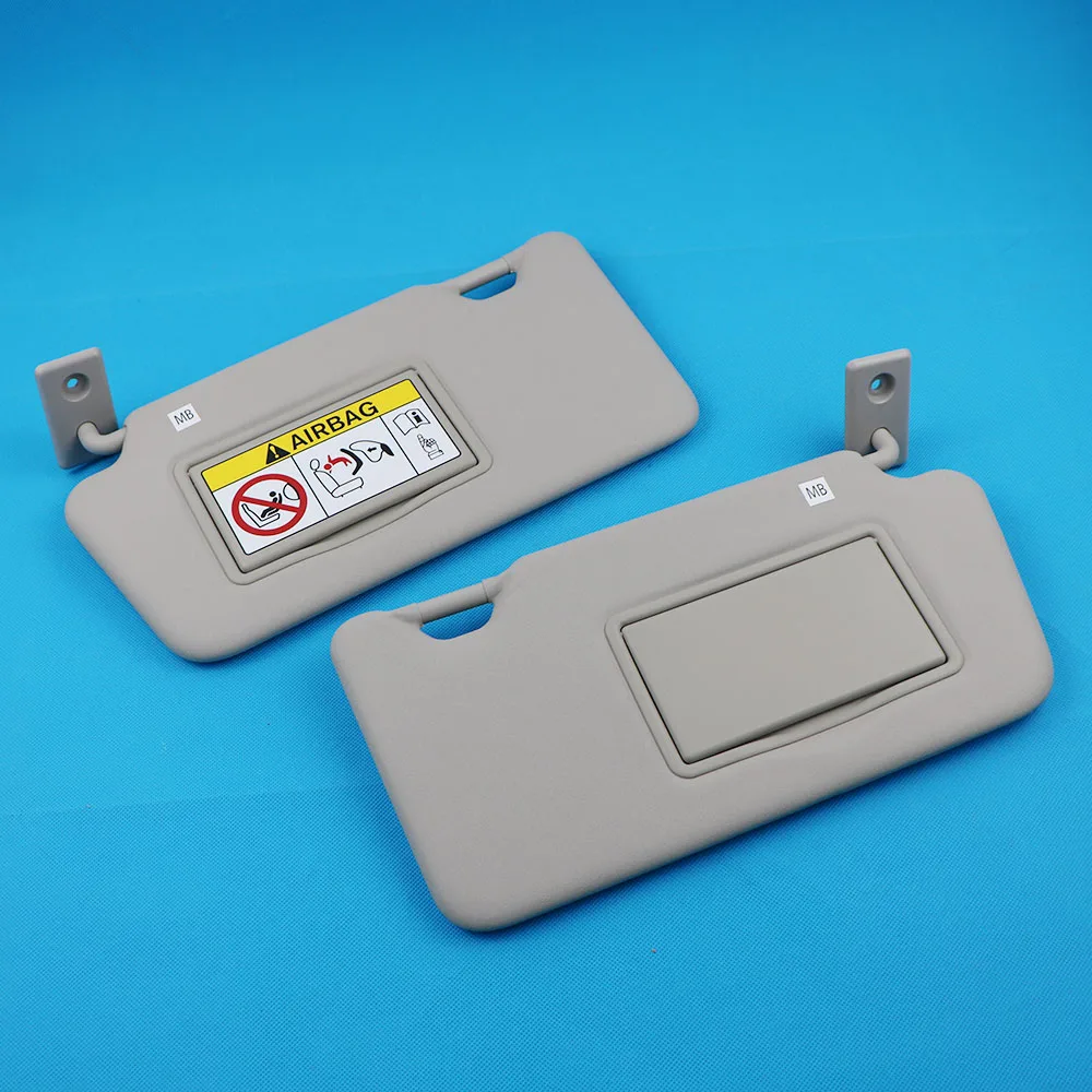 Парная серая Передняя солнечная панель с зеркалом для макияжа LHD Nissan Sunny 2011-2014