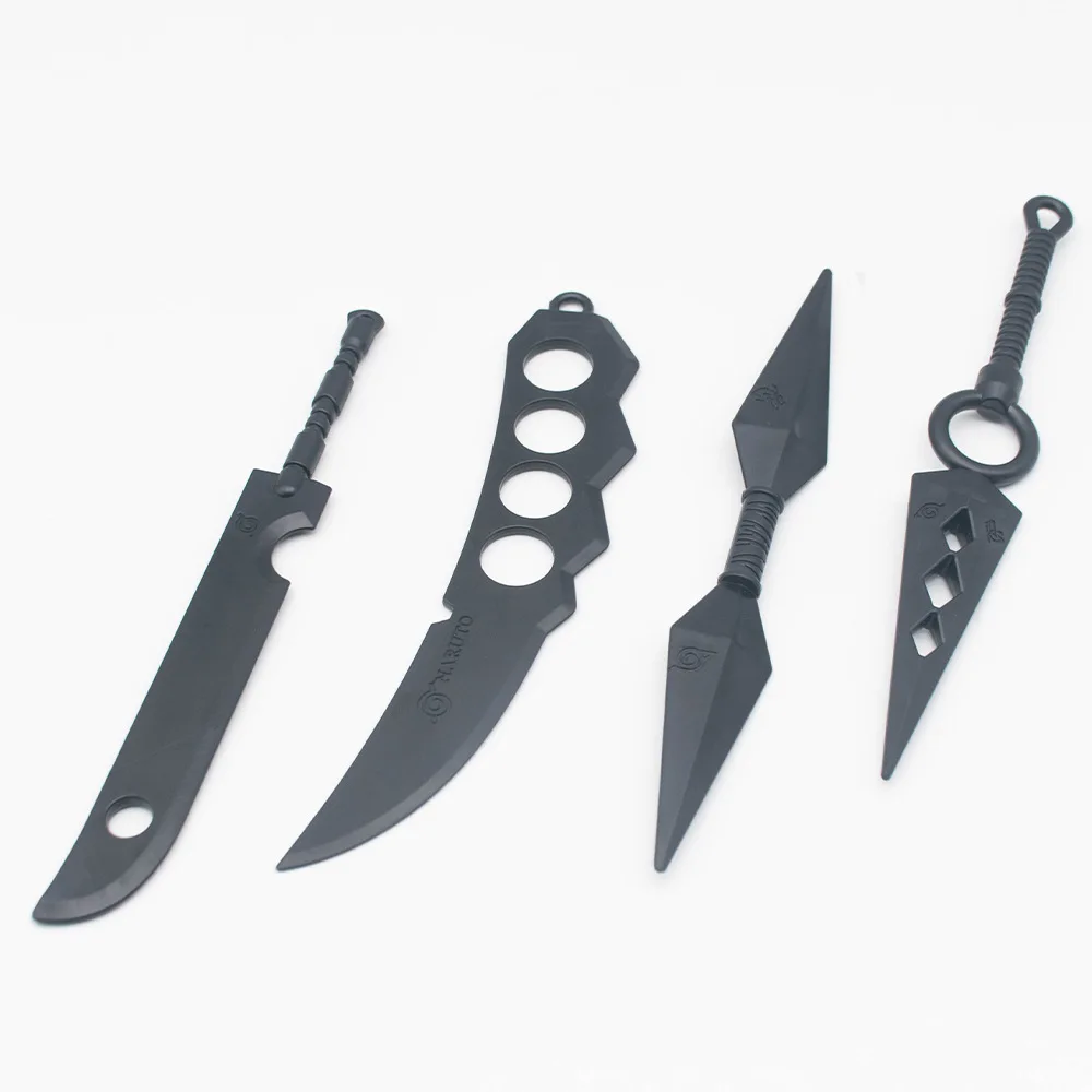 Аниме Косплей ниндзя реквизит Akatsuki Kakashi 11 см 22 Kunai Shuriken Decapitated нож Дракон двойное