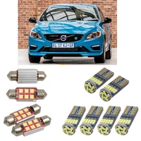 interior led car lights for volvo s60 mk2 sedan car accessories boot light license plate light 8pc