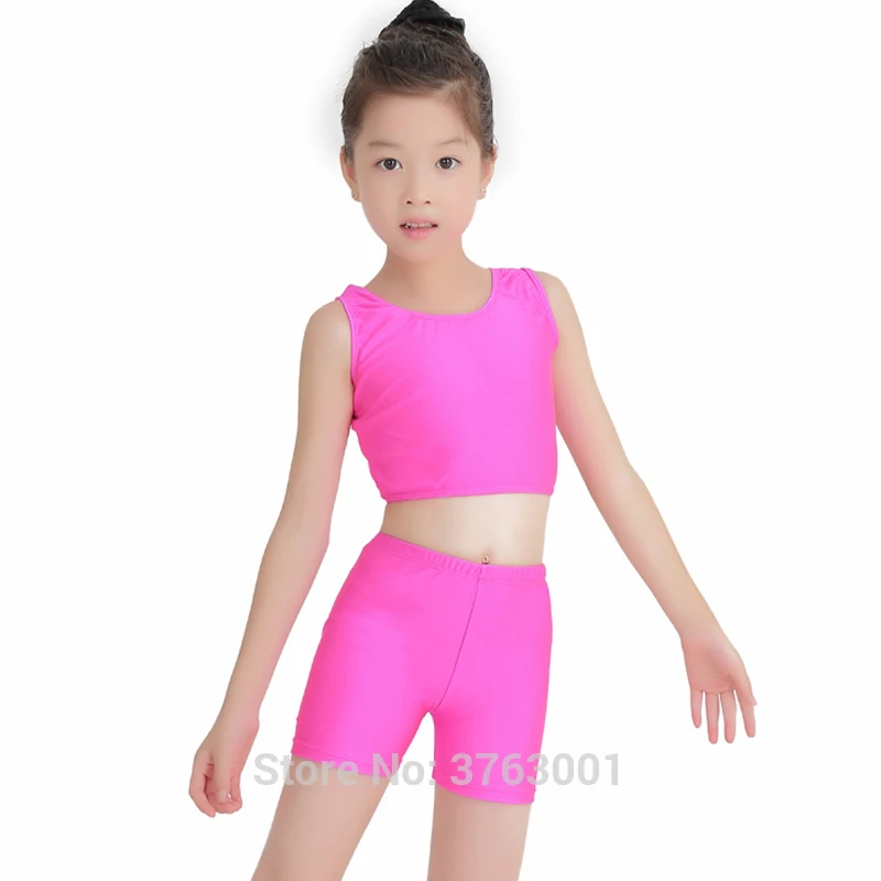 Детский балетный купальник гимнастический костюм из двух предметов для девочек