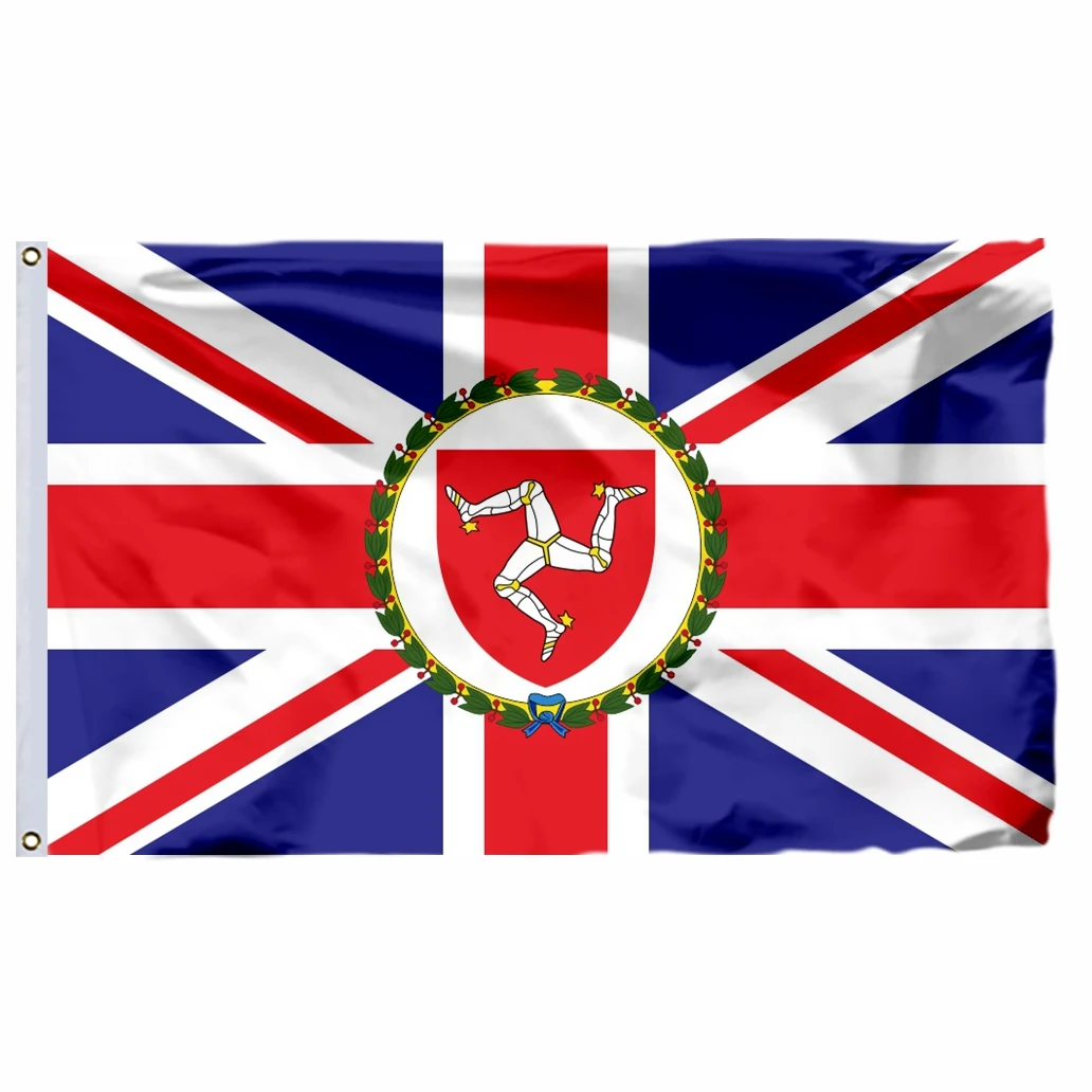 

British Governor island Flag 3x5ft 90x150cm Double Stitched High Quality Banner 4x6ft Free Shipping