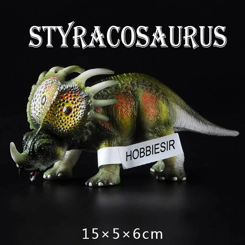 

(Стиракозавр) динозавр Юрского периода твердая имитация игрушки модель для детей Набор игрушечных динозавров мальчик Раптор Животное укра...