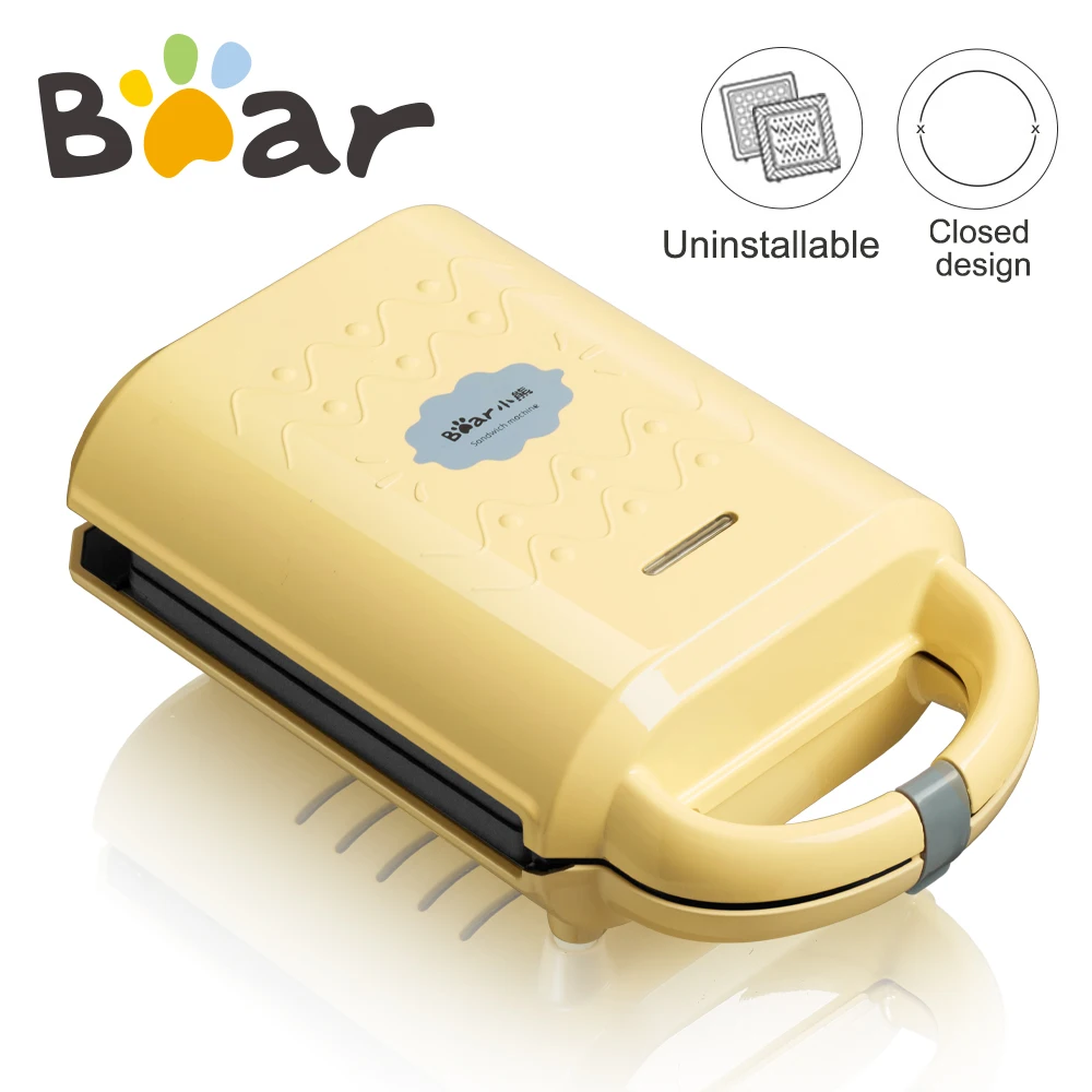 Электрическая мини машина для приготовления сэндвичей и вафель Bear Домашняя