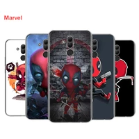silicone cover deadpool marvel cartoon for huawei mate 40 30 20 20x 10 rs p smart 2021 2020 z s pro plus lite 2019 phone case
