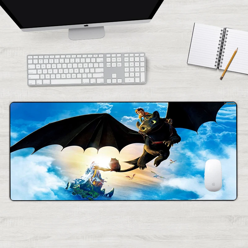 Как приручить дракона скрытый мир игровой коврик для мыши клавиатура аниме