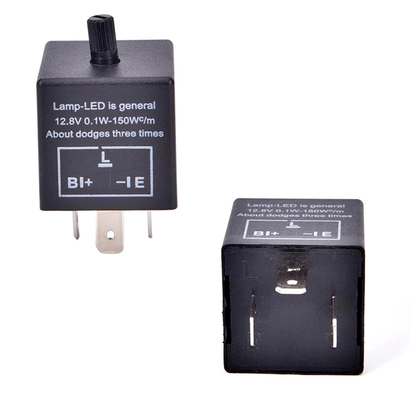 

1 Pc 12V 3-Pin LED Adjustable Car Flasher Flash Relay For Turn Signal Light CF13