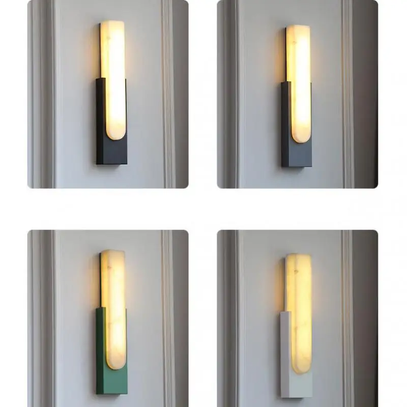 Современная роскошная Нефритовая настенная лампа светодиодный светильник для