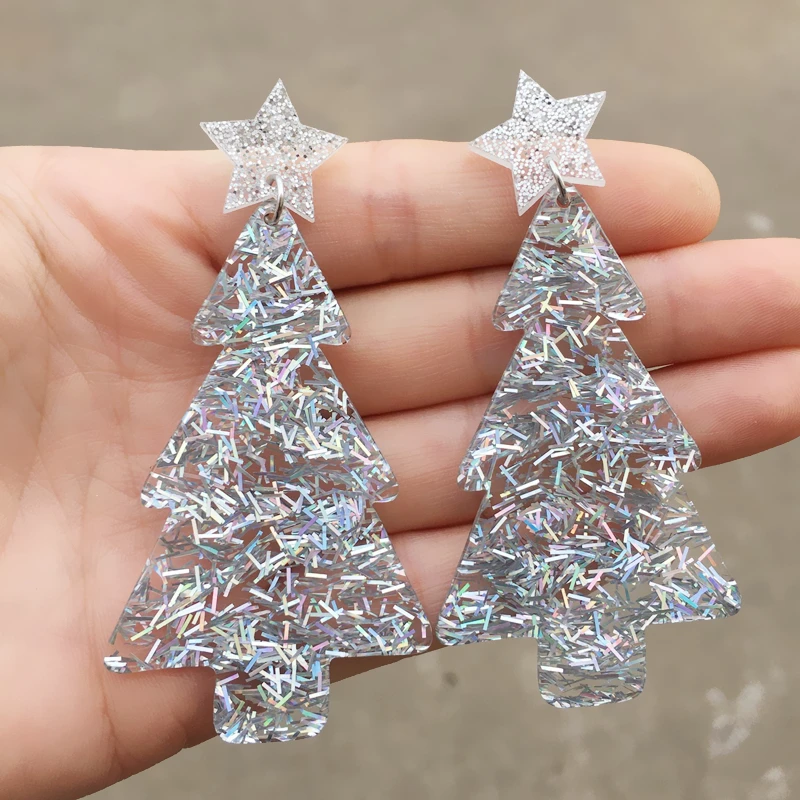 UJBOX рождественские фотообои для женщин желтые зеленые белые блестящие акриловые