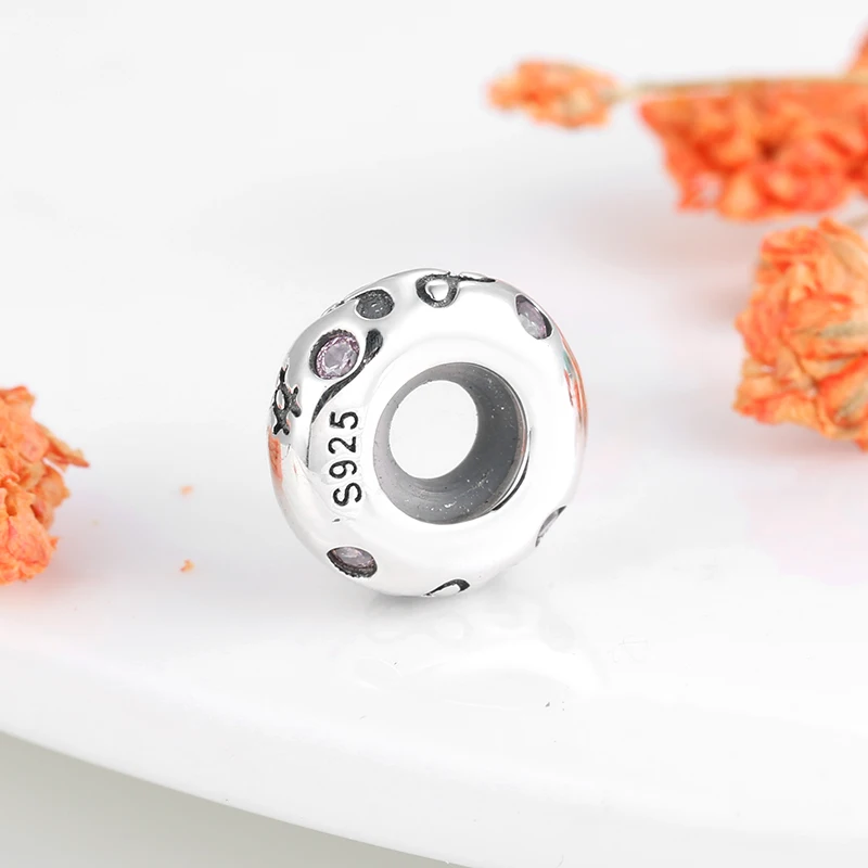 Романтические заметки 925 пробы Серебряная круглой формы разделительные пробки