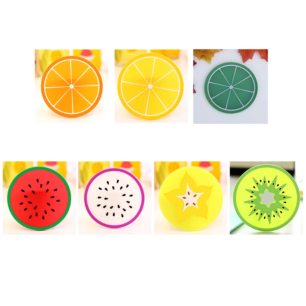 Мини Фруктовый Напиток Coaster для горячей силиконовой чашки коврик подставка