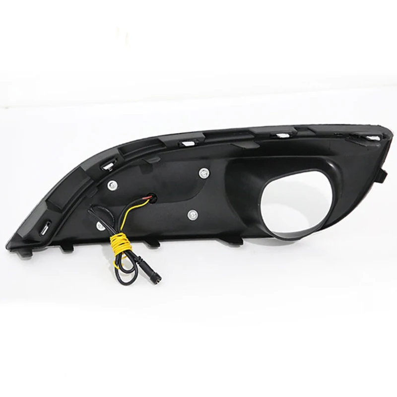 1 пара светодиодные дневные ходовые огни для стайлинга автомобиля DRL с желтыми