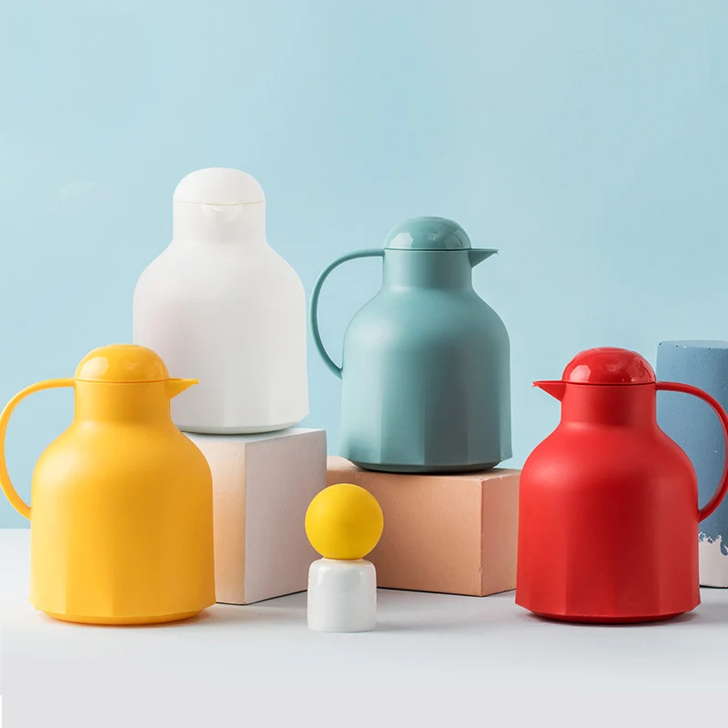 Домашний большой изолированный термос для чая и кофе двухслойная стеклянная