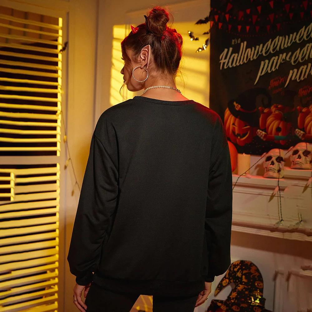 Худи женское однотонное с круглым вырезом и длинным рукавом | Женская одежда