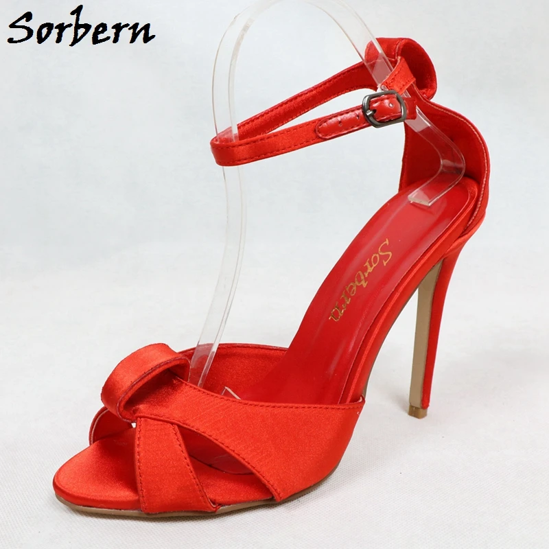 Женские босоножки на высоком каблуке шпильке с открытым носком и ремешком