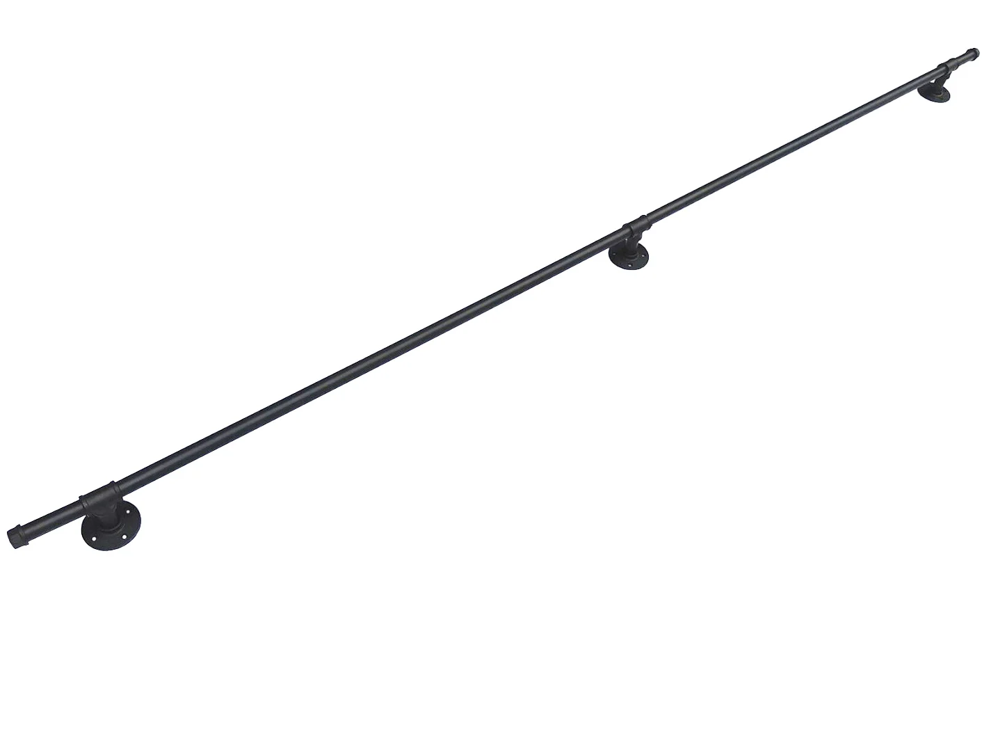 DIYHD промышленный черный железный чердак перила для труб лестницы Сельский прямой