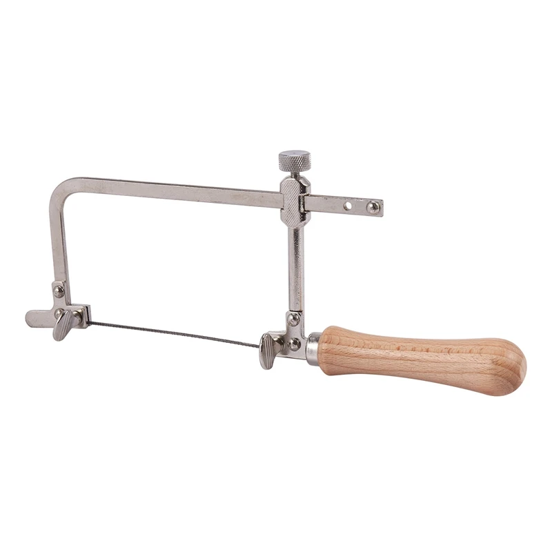 Профессиональная Регулируемая пила лук деревянная ручка Ювелирная рама ручные