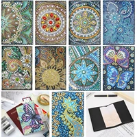 diy diamond painting passport holder passport cover protective cover special shaped drill cross stitch diamond embroidery kit