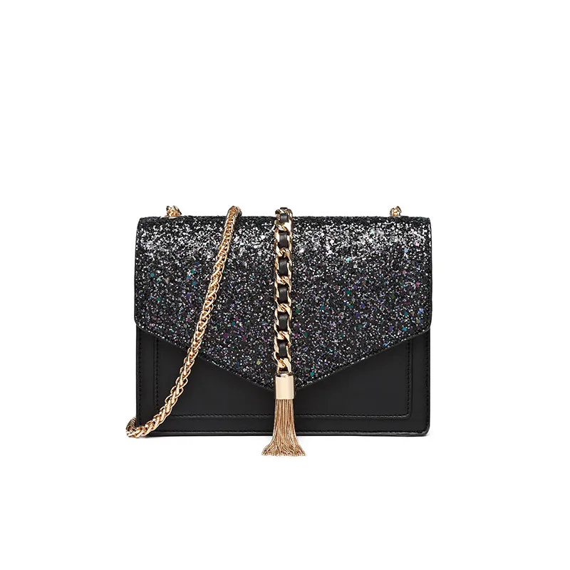 

2021 fashion new chain bag star sky elegant women's bag small bag women's Korean style cross carrying one shoulder handbag