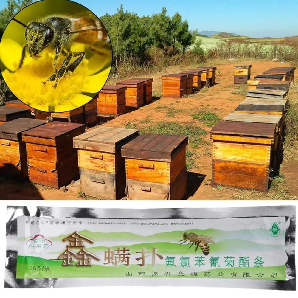 20 шт./пакет пчеловодческих лент средство для лечения пчеловодства борьбы с