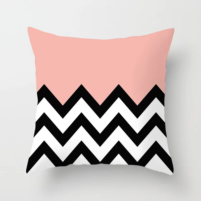 

Geometrical Abstract Print Pillowcase Square Car Cushion Cover Living Room Sofa Decorative Pillow Cover 45*45cm