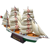sagres2 sailboat accessories paper model 3d solid paper model adult children diy hand made jigsaw puzzle