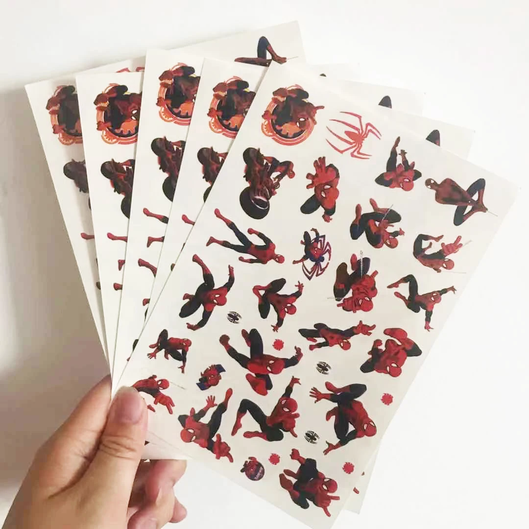 Наклейки-татуировки Человек-паук 5 шт. | Игрушки и хобби