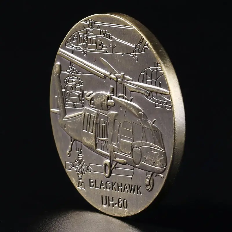 Черный ястреб UH 60 вертолет общего назначения памятная монета коллекция