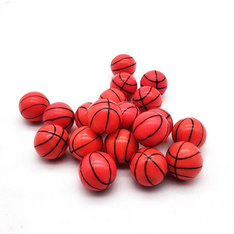 10 шт./лот забавные резиновые игрушечные мячи с принтом корзины шарики для прыжков