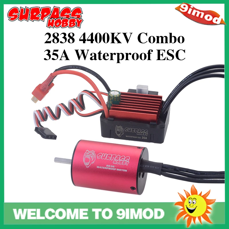 SURPASS HOBBY водонепроницаемый 2838 3200KV 4400KV бесщеточный контроллер скорости двигателя