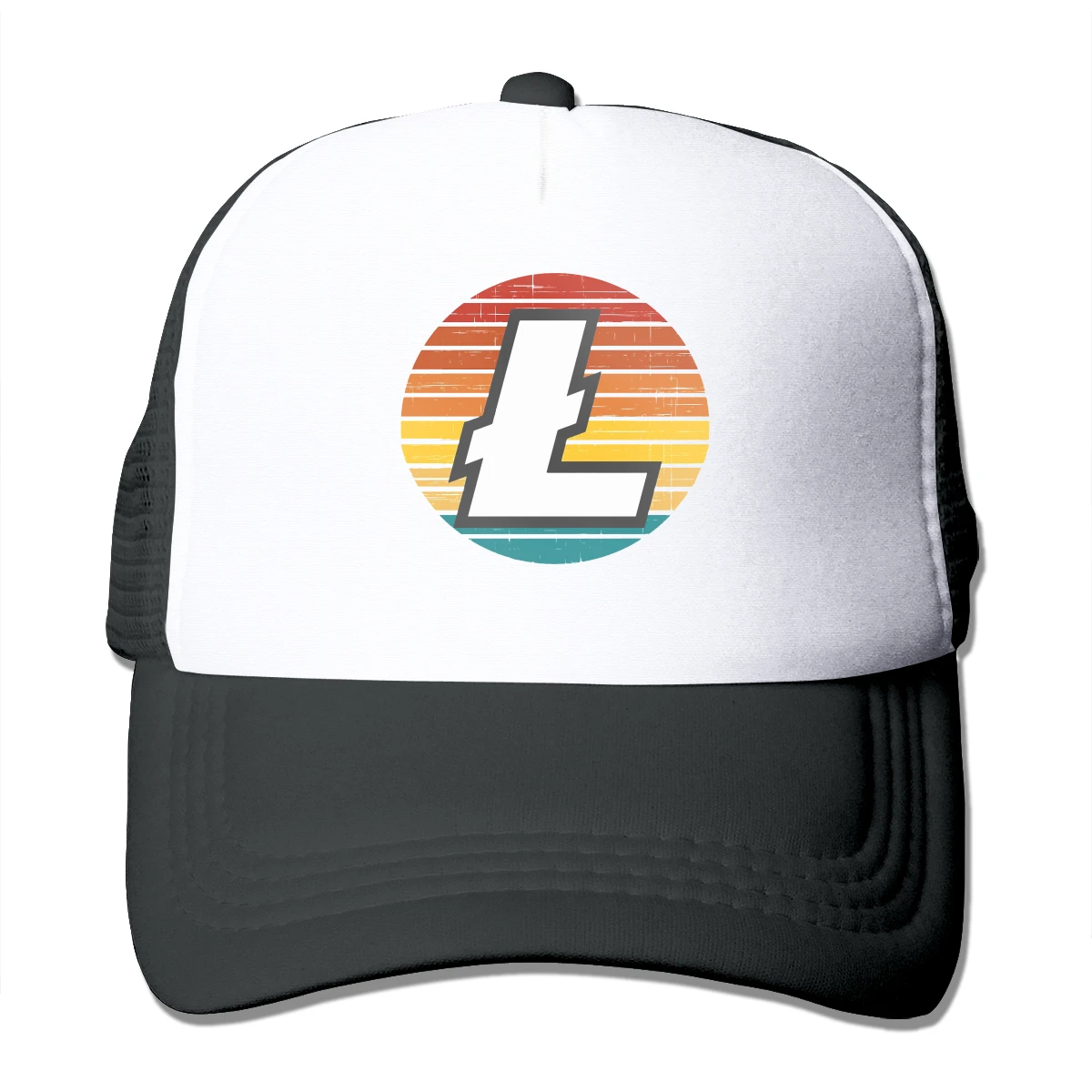 

Litecoin криптовалюта бейсболка гранж Ретро сетка бейсболка Снэпбэк открытый Kpop Регулируемая Кепка с козырьком