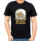 Мужская футболка с коротким рукавом, круглым вырезом и надписью