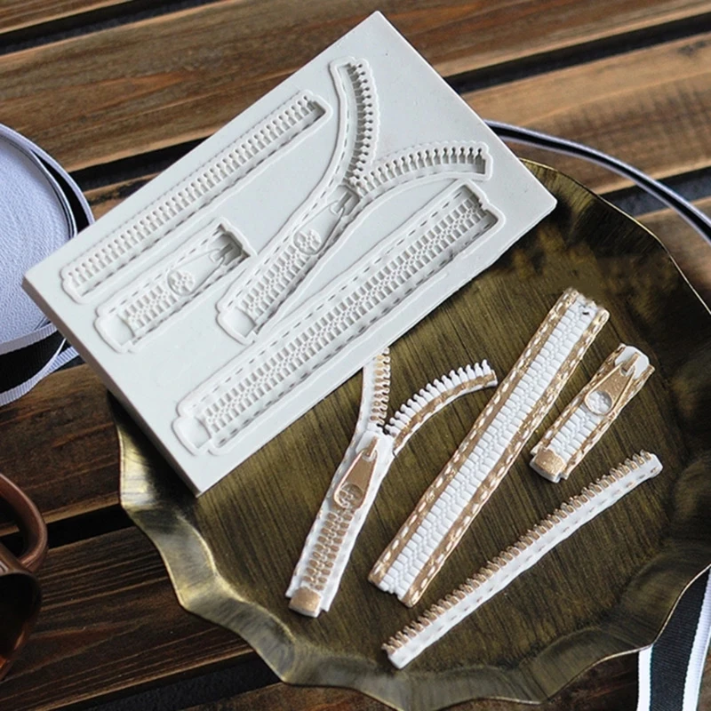 Силиконовые формы для помадки 95AA молния одежды сделай сам свечи полимерные